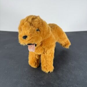 Fannys Play House Dog Puppy Plush Stuffed Animal Toy Tongue Out Tan Brown